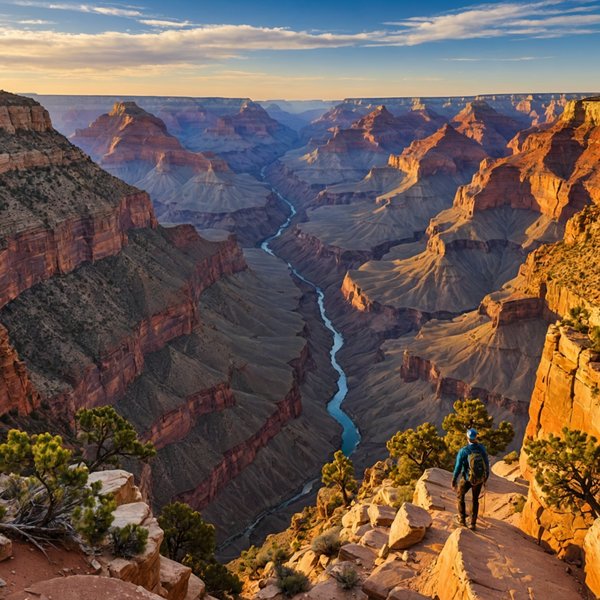 Quels sont les meilleurs itinéraires pour une randonnée dans le parc national du Grand Canyon, USA?